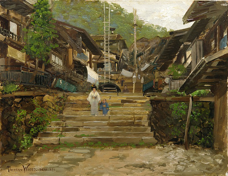 Theodore Wores – A Street in Ikao, Metropolitan Museum: part 3
