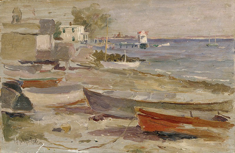 Reynolds Beal – Shore at Orient, Long Island, Metropolitan Museum: part 3