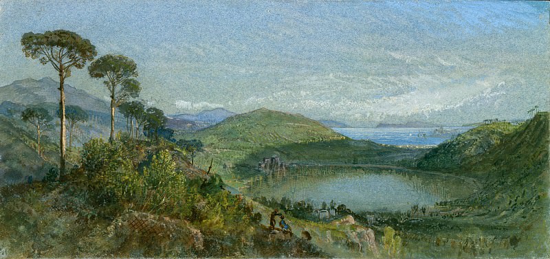 William Trost Richards – Lago Avernus, Metropolitan Museum: part 3