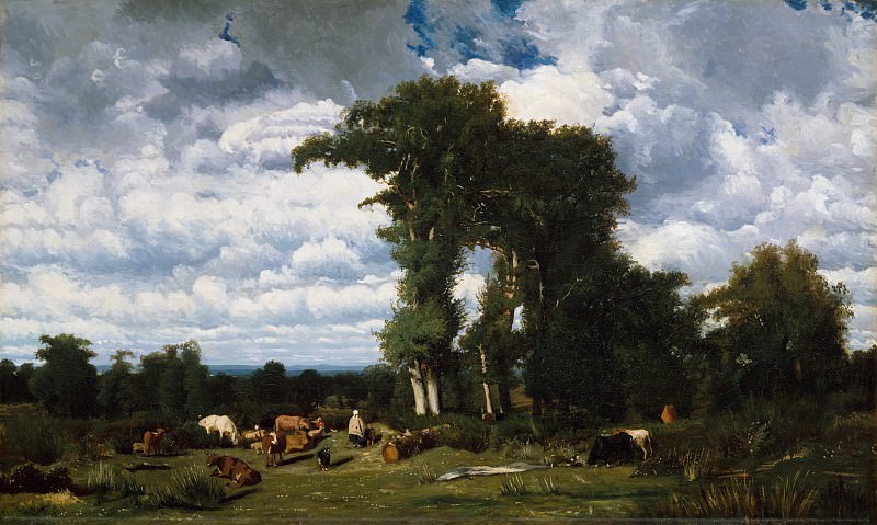 Жюль Дюпре – Пейзаж с крупным рогатым скотом в Лимузене, Музей Метрополитен: часть 3