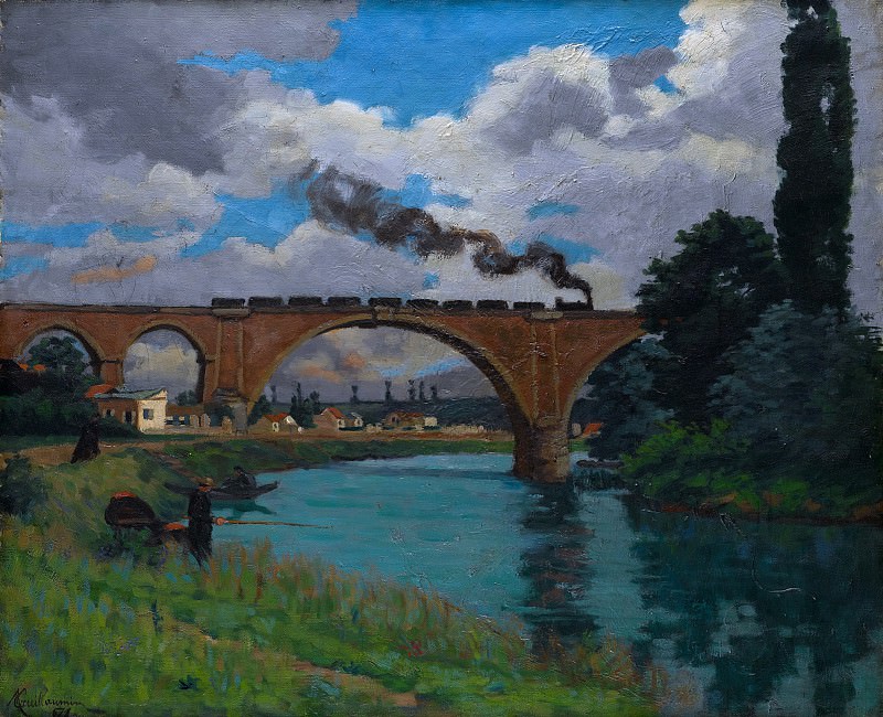 Armand Guillaumin – Railroad Bridge over the Marne at Joinville, Metropolitan Museum: part 3