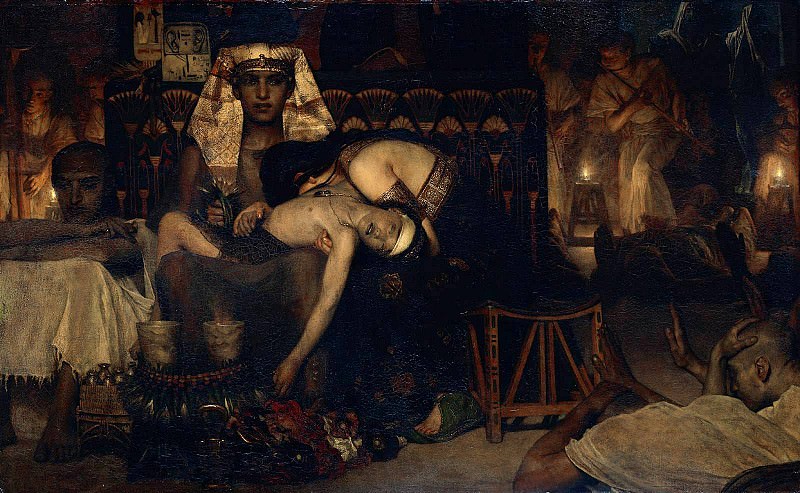 Смерть старшего сына фараона, Лоуренс Альма-Тадема