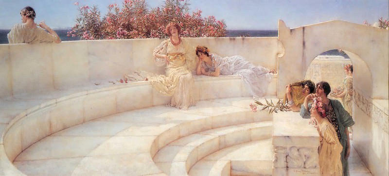 Under the roof of blue ionian weather, Lawrence Alma-Tadema