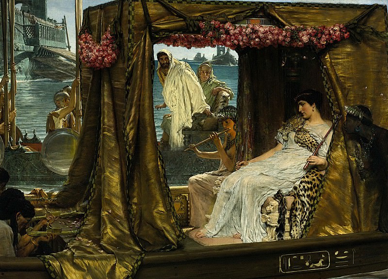 The Meeting of Antony and Cleopatra: 41 BC, Lawrence Alma-Tadema