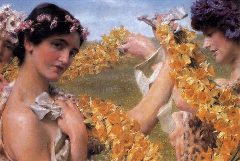 When flowers return, Lawrence Alma-Tadema