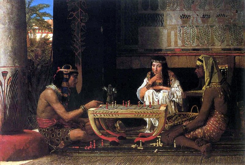 Egyptian chess players, Lawrence Alma-Tadema