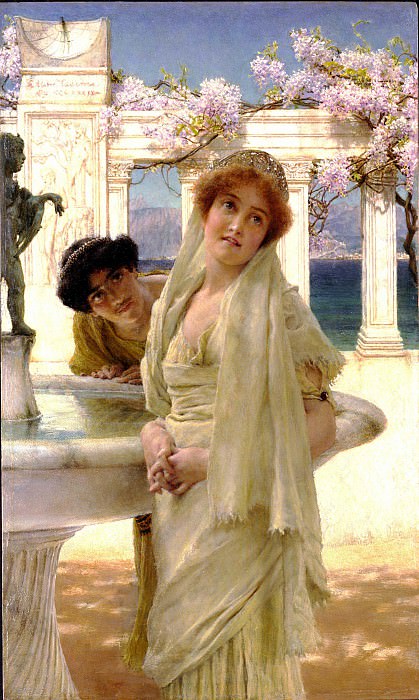 A difference of opinion, Lawrence Alma-Tadema