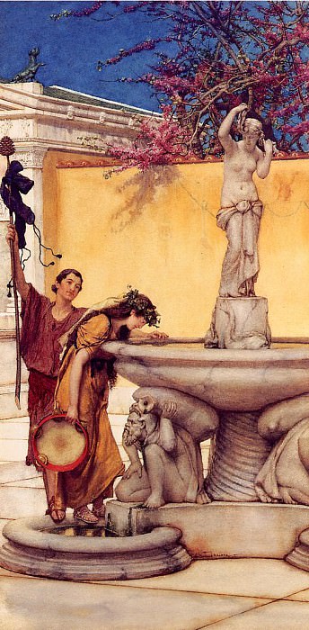 Between Venus and Bacchus, Lawrence Alma-Tadema