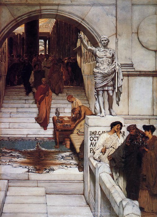 Lawrence Alma-Tadema – An Audience at Agrippas, Lawrence Alma-Tadema