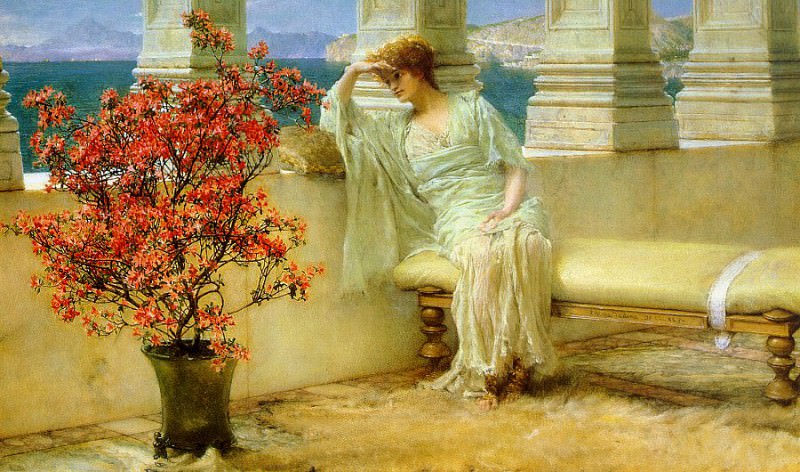 Her Eyes are with Her Thoughts, Lawrence Alma-Tadema