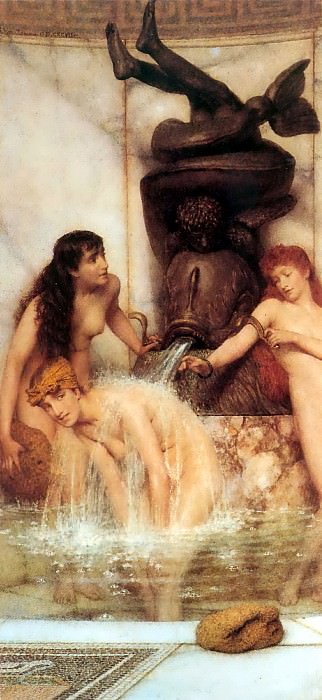 Strigils and sponges, Lawrence Alma-Tadema