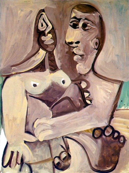 1971 Homme et femme 1, Pablo Picasso (1881-1973) Period of creation: 1962-1973