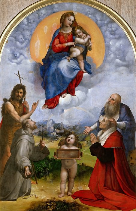 Madonna di Foligno, Raffaello Sanzio da Urbino) Raphael (Raffaello Santi