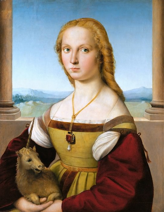 Lady with a Unicorn, Raffaello Sanzio da Urbino) Raphael (Raffaello Santi
