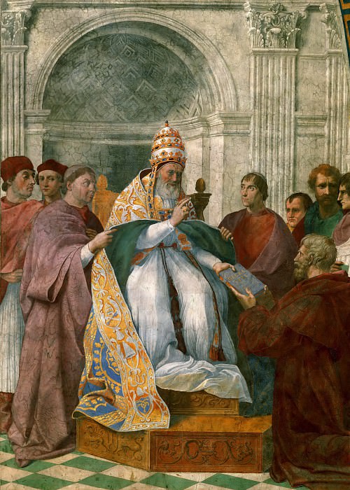 Станца делла Сеньятура: Кардинал и богословские добродетели 