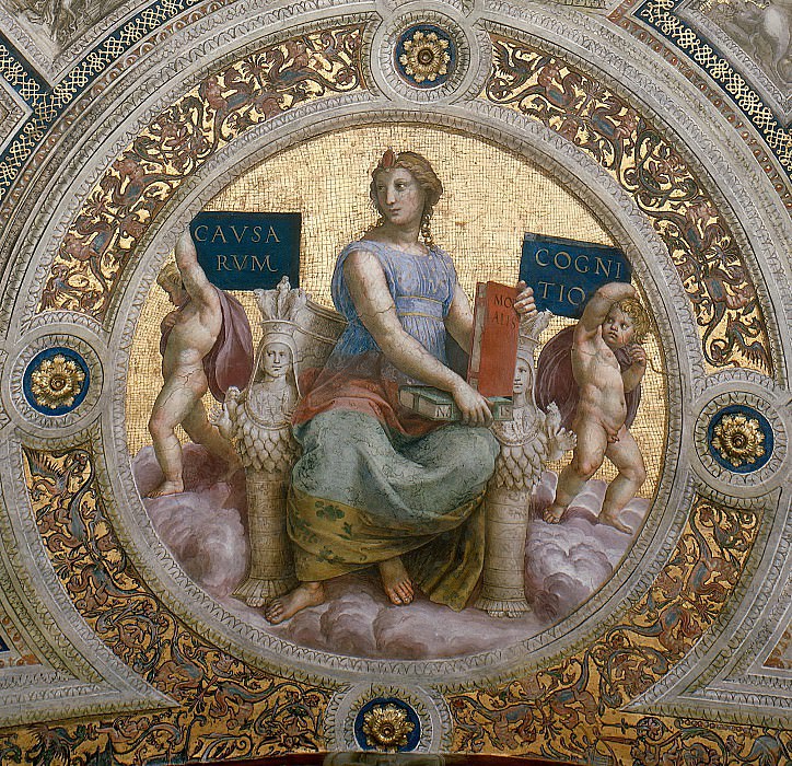 Stanza della Segnatura: Ceiling – Philosophy, Raffaello Sanzio da Urbino) Raphael (Raffaello Santi