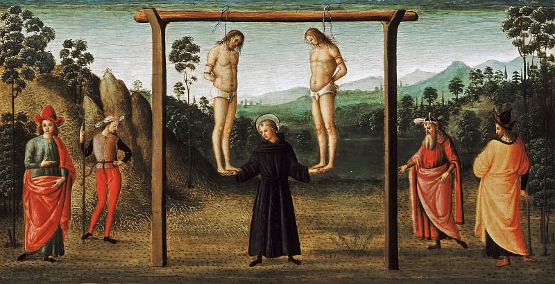 The Saint Rescues Two Man Who Were Unfairly Condemned to Hanging , Raffaello Sanzio da Urbino) Raphael (Raffaello Santi