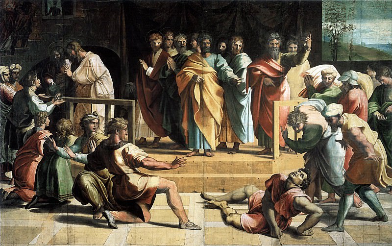 Death of Ananias, Raffaello Sanzio da Urbino) Raphael (Raffaello Santi