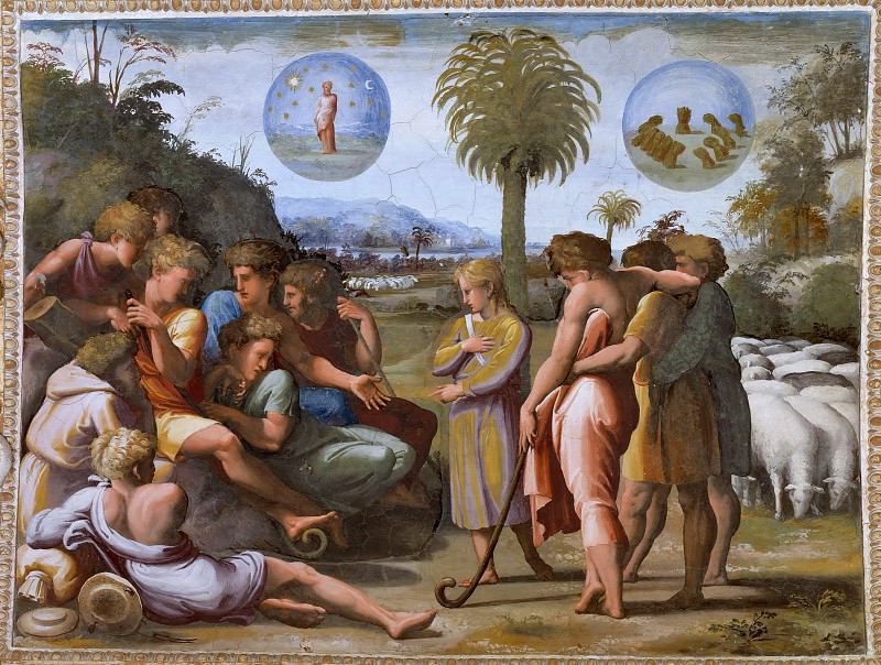 Joseph Tells His Brothers His Dream, Raffaello Sanzio da Urbino) Raphael (Raffaello Santi