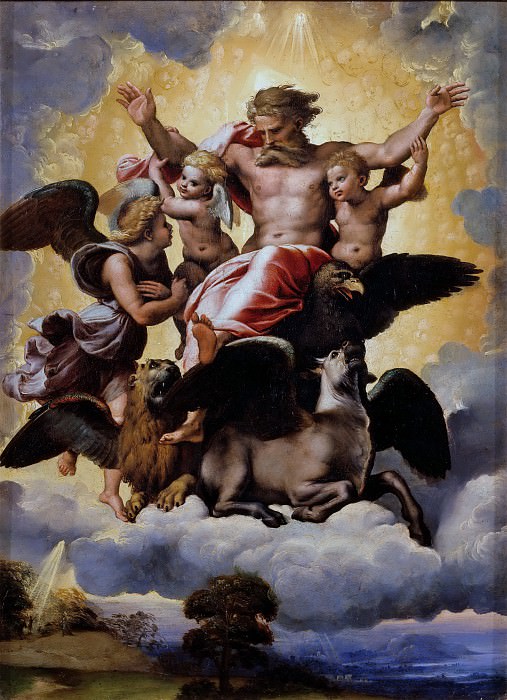 The Vision of Ezekiel, Raffaello Sanzio da Urbino) Raphael (Raffaello Santi