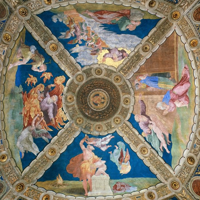 Stanza of Heliodorus: Ceiling, Raffaello Sanzio da Urbino) Raphael (Raffaello Santi