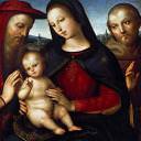 Maria with the blessing Child with Saints Jerome and Francis, Raffaello Sanzio da Urbino) Raphael (Raffaello Santi