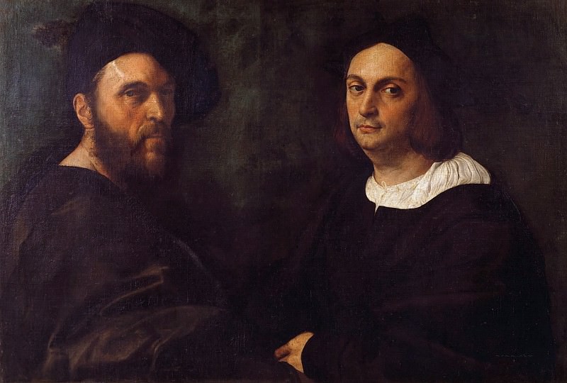 Double portrait, Raffaello Sanzio da Urbino) Raphael (Raffaello Santi