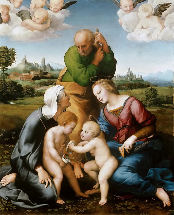 The Canigiani Holy Family, Raffaello Sanzio da Urbino) Raphael (Raffaello Santi
