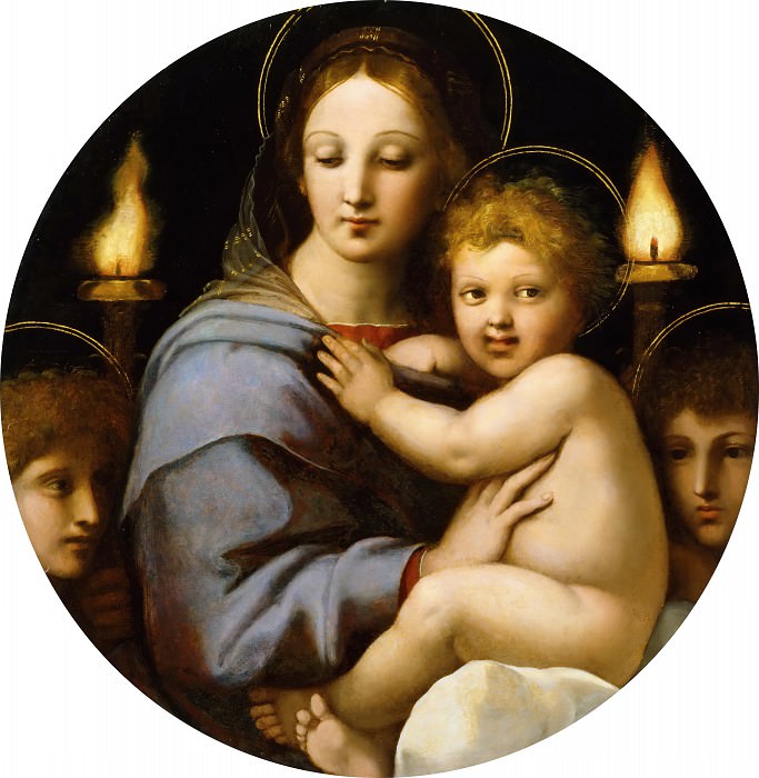 Madonna of the Candelabra , Raffaello Sanzio da Urbino) Raphael (Raffaello Santi