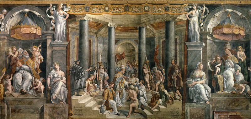 Room of Constantine: The Baptism of Constantine , Raffaello Sanzio da Urbino) Raphael (Raffaello Santi
