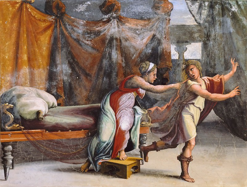 Joseph and Potiphar, Raffaello Sanzio da Urbino) Raphael (Raffaello Santi