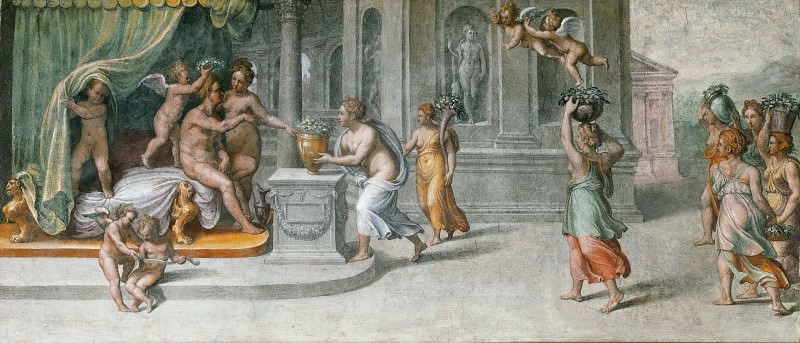 Offering of Gifts to Vertumnus and Pomona , Raffaello Sanzio da Urbino) Raphael (Raffaello Santi
