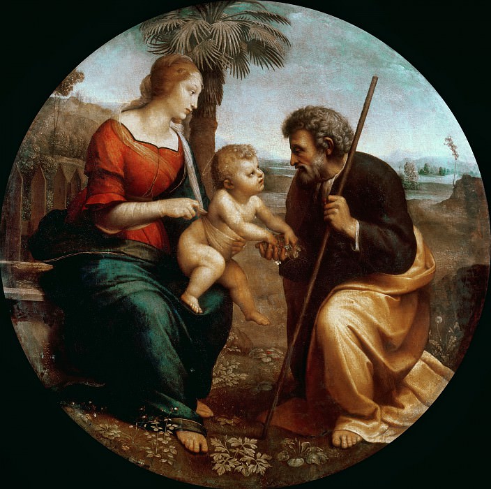 The Holy Family with the palm, Raffaello Sanzio da Urbino) Raphael (Raffaello Santi