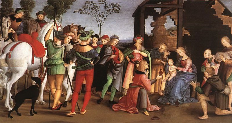 Oddi altarpiece – The Adoration of the Magi, Raffaello Sanzio da Urbino) Raphael (Raffaello Santi