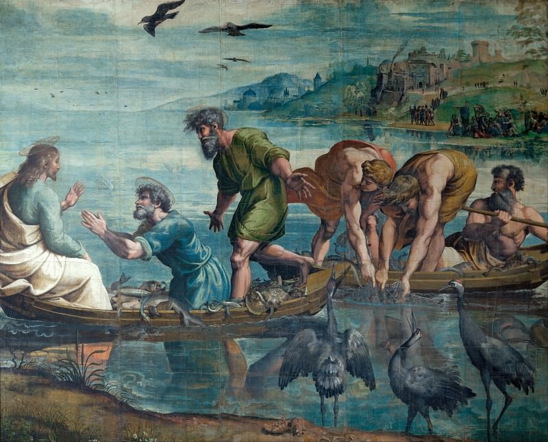 Miraculous Drought of Fishes, Raffaello Sanzio da Urbino) Raphael (Raffaello Santi
