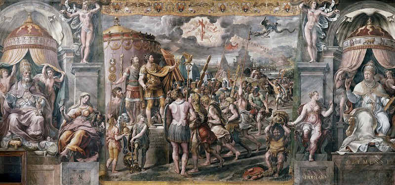Room of Constantine: The Vision of the Cross , Raffaello Sanzio da Urbino) Raphael (Raffaello Santi