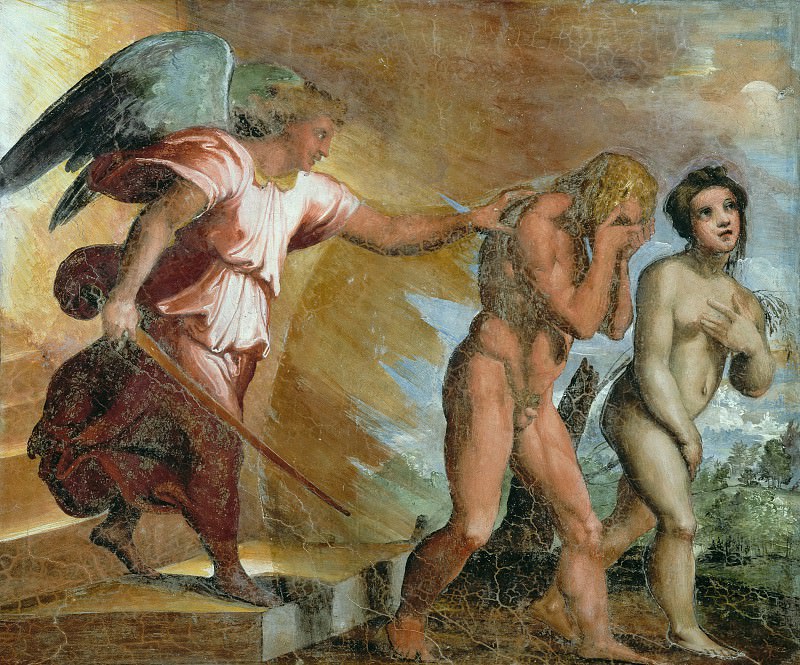 Expulsion from Paradise, Raffaello Sanzio da Urbino) Raphael (Raffaello Santi