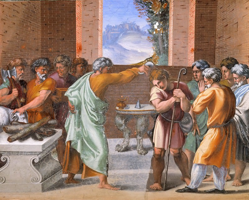 Samuel Anoints David, Raffaello Sanzio da Urbino) Raphael (Raffaello Santi