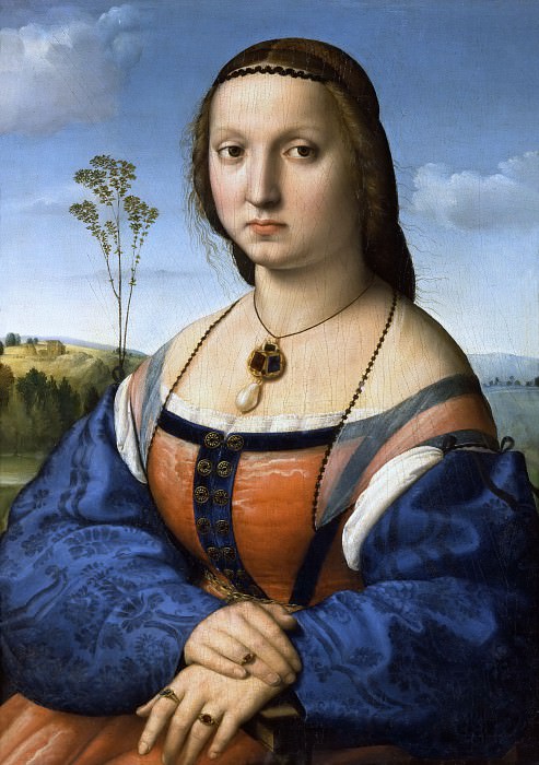 Portrait of Maddalena Doni, Raffaello Sanzio da Urbino) Raphael (Raffaello Santi