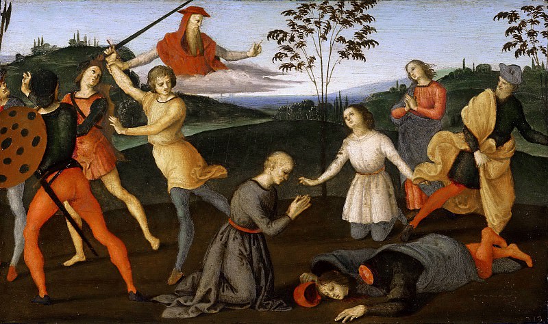 Saint Jerome saving Silvanus and punishing the Heretic Sabinianus, Raffaello Sanzio da Urbino) Raphael (Raffaello Santi