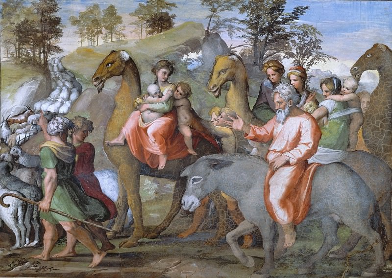 Jacob Returns to Canaan, Raffaello Sanzio da Urbino) Raphael (Raffaello Santi