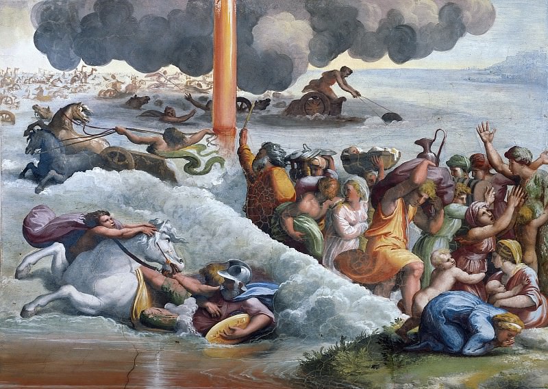 Passage of the Red Sea, Raffaello Sanzio da Urbino) Raphael (Raffaello Santi