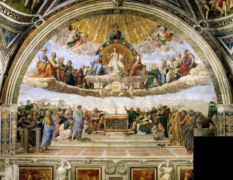 Stanza della Segnatura: Disputation of the Holy Sacrament