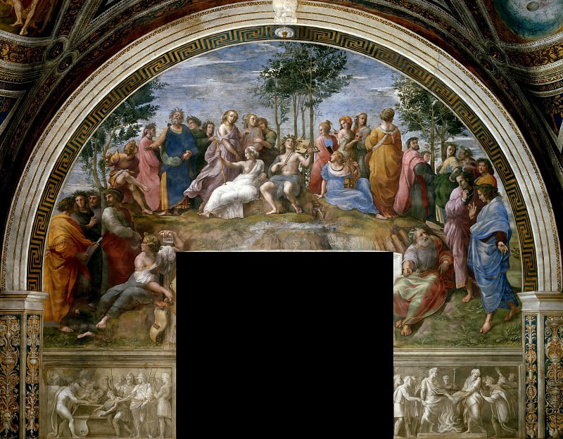 Stanza della Segnatura: The Parnassus, Raffaello Sanzio da Urbino) Raphael (Raffaello Santi