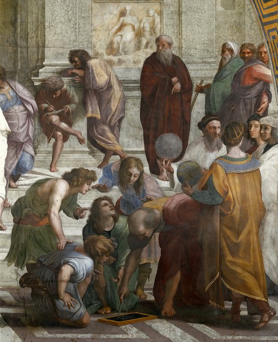 Stanza della Segnatura: The School of Athens , Raffaello Sanzio da Urbino) Raphael (Raffaello Santi