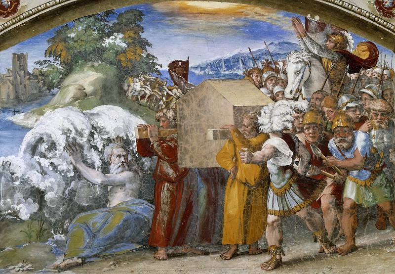 Passage of Jordan, Raffaello Sanzio da Urbino) Raphael (Raffaello Santi