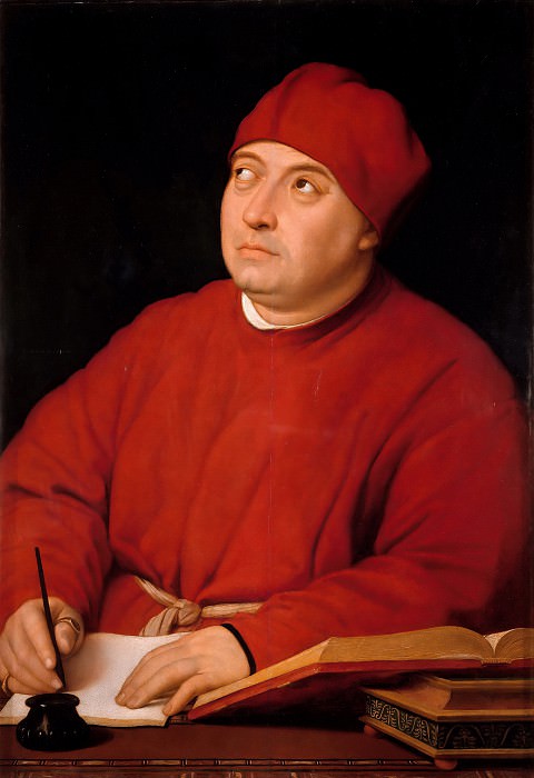 Portrait of Tommaso Inghirami, Raffaello Sanzio da Urbino) Raphael (Raffaello Santi