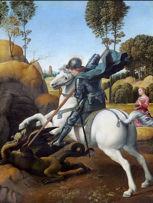 St. George and the Dragon, Raffaello Sanzio da Urbino) Raphael (Raffaello Santi