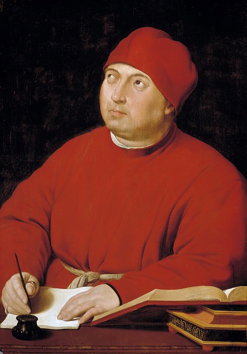 Portrait of Tommaso Inghirami , Raffaello Sanzio da Urbino) Raphael (Raffaello Santi