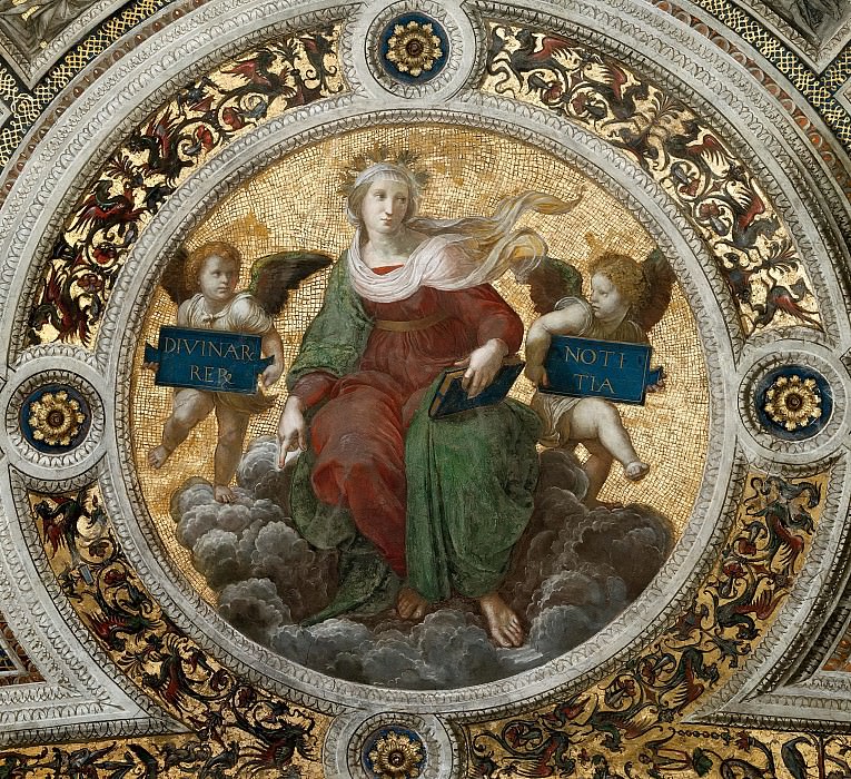 Stanza della Segnatura: Ceiling – Theology, Raffaello Sanzio da Urbino) Raphael (Raffaello Santi